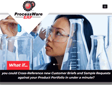 Tablet Screenshot of processwareerp.com